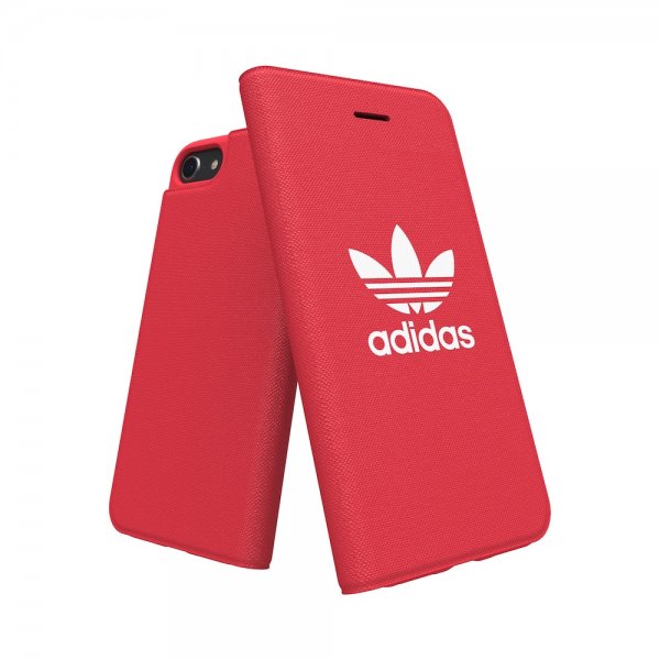 Adidas iPhone 6/6S/7/8/SE Cover OR Booklet Case ADICOLOR SS18 Rød