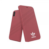 Adidas iPhone X/Xs Cover ELLER Booklet Case Suede FW18 Rosa