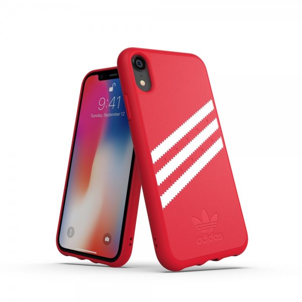 Adidas iPhone Xr Cover OR Moulded Case Suede FW18 Scarlet
