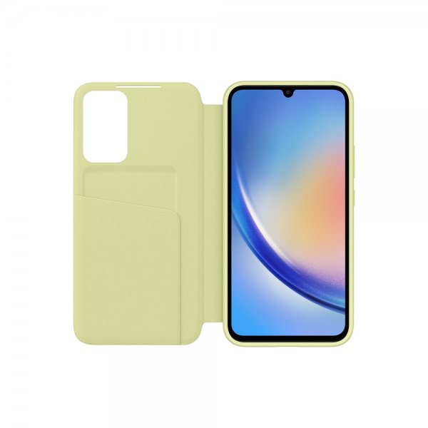 Samsung Original Galaxy A34 5G Cover Smart View Wallet Case Lime