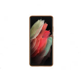 Samsung Original Galaxy S21 Ultra Cover Læder Brun