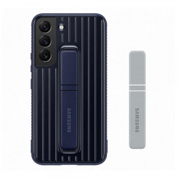 Samsung Original Galaxy S22 Plus Cover Protective Standing Cover Navy