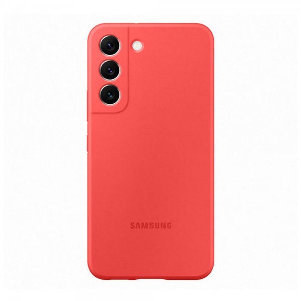 Samsung Original Galaxy S22 Plus Cover Silikone Cover Coral