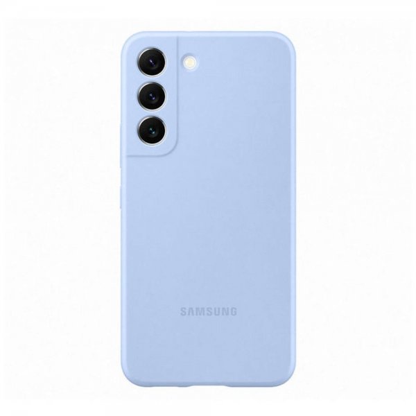 Samsung Original Galaxy S22 Plus Cover Silicone Cover Sky Blue