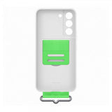 Samsung Original Galaxy S22 Cover Silikone Cover med Rem Hvid