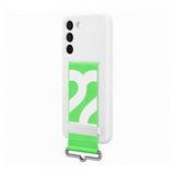 Samsung Original Galaxy S22 Cover Silikone Cover med Rem Hvid