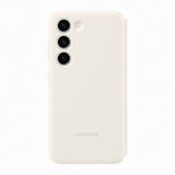 Samsung Original Galaxy S23 Cover Smart View Wallet Case Cream