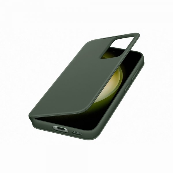 Samsung Original Galaxy S23 Cover Smart View Wallet Etui Khaki