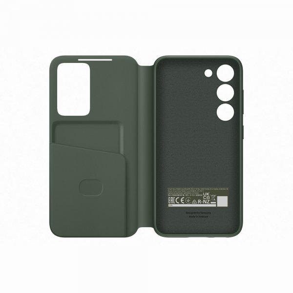 Samsung Original Galaxy S23 Cover Smart View Wallet Etui Khaki