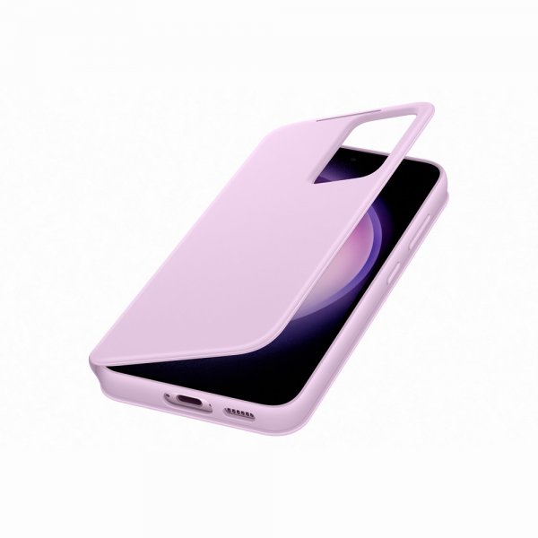 Samsung Original Galaxy S23 Cover Smart View Wallet Case Lavender