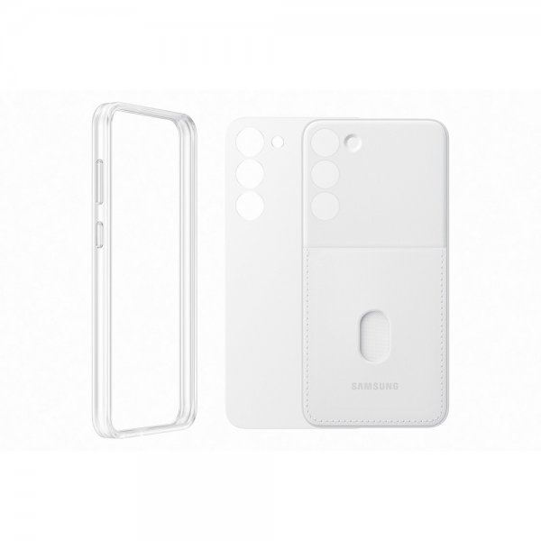 Samsung Original Galaxy S23 Plus Cover Frame Case Hvid