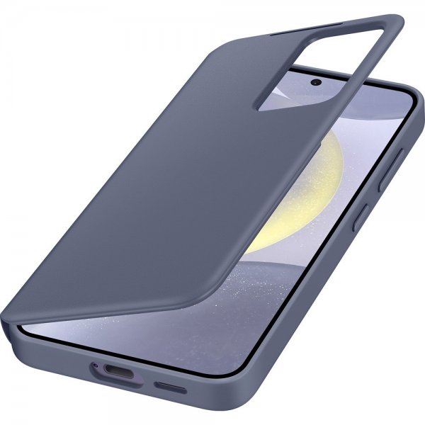 Samsung Original Galaxy S24 Plus Cover Smart View Wallet Case Violet