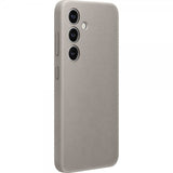 Samsung Original Galaxy S24 Plus Cover Vegan Leather Case Taupe