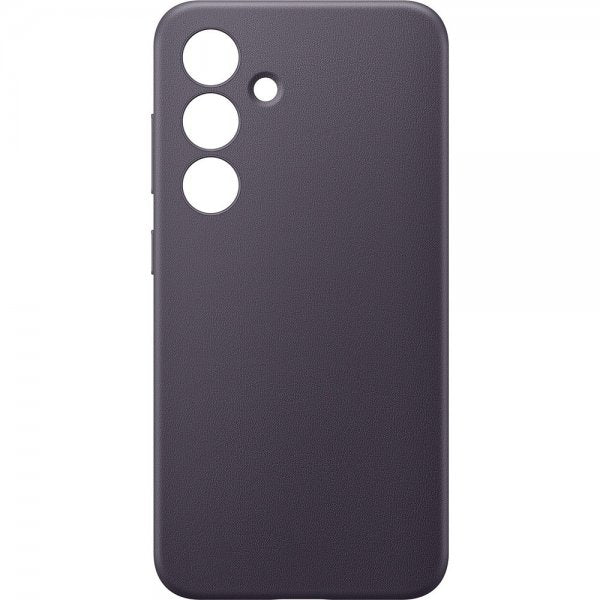Samsung Galaxy S24 Cover Vegansk Læder Etui Dark Violet