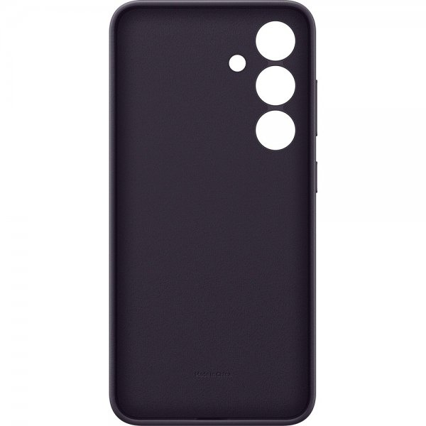 Samsung Galaxy S24 Cover Vegansk Læder Etui Dark Violet