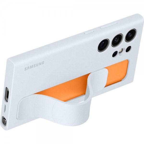 Samsung Original Galaxy S24 Ultra Cover Standing Grip Case Lyseblå