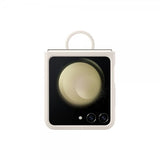 Samsung Original Galaxy Z Flip 5 Cover Silikonecover med ring Cream