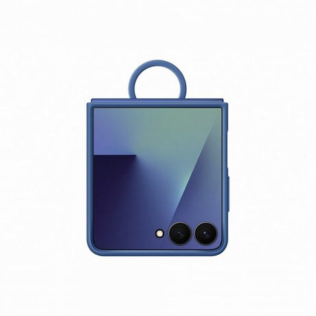 Samsung Original Galaxy Z Flip 7 Cover Ring Case Silikone Blå