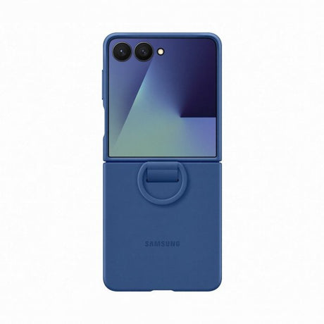 Samsung Original Galaxy Z Flip 7 Cover Ring Case Silikone Blå