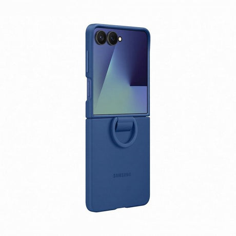 Samsung Original Galaxy Z Flip 7 Cover Ring Case Silikone Blå