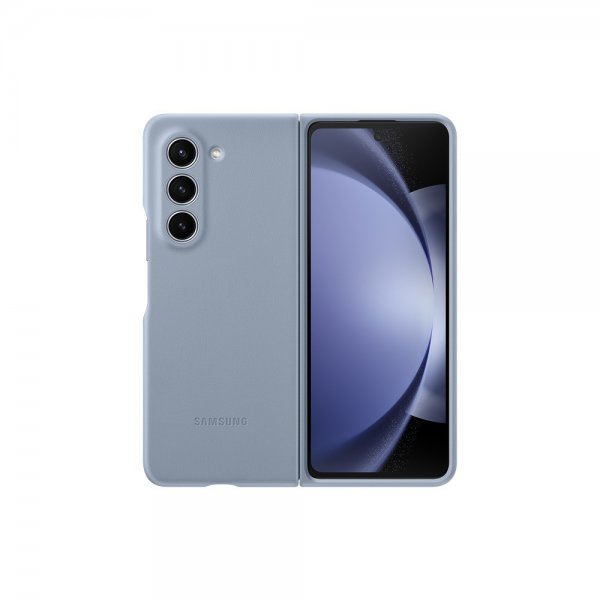 Samsung Original Galaxy Z Fold 5 Cover Eco-Leather Case Blå