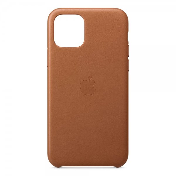 Apple Original iPhone 11 Pro Cover Leather Case Saddle Brown