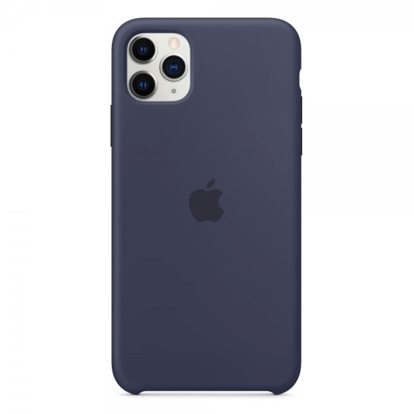 Apple Original iPhone 11 Pro Max Cover Silicone Case Midnight Blue