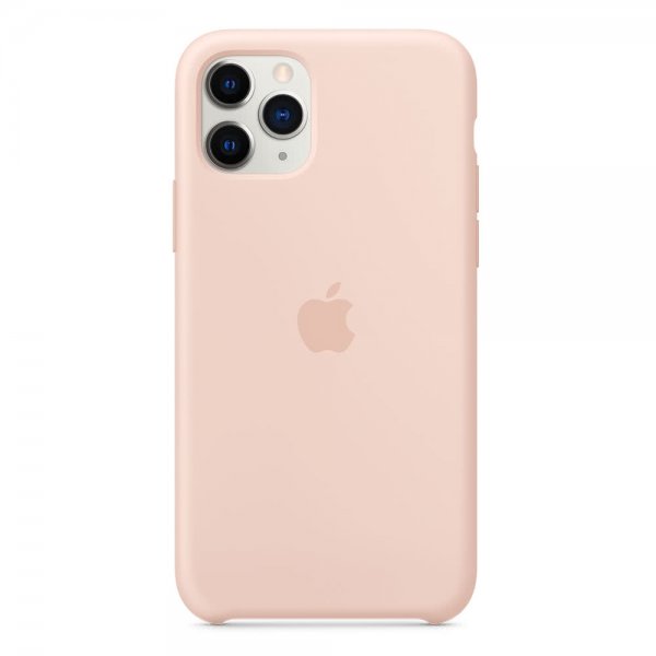 Apple Original iPhone 11 Pro Cover Silicone Case Pink Sand