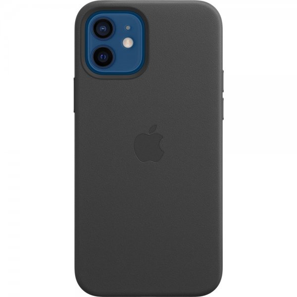 Apple Original iPhone 12/iPhone 12 Pro Cover Leather Case MagSafe Sort