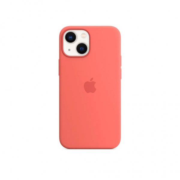 Apple Original iPhone 13 Mini Cover Silikoneetui MagSafe Rosa pomelo
