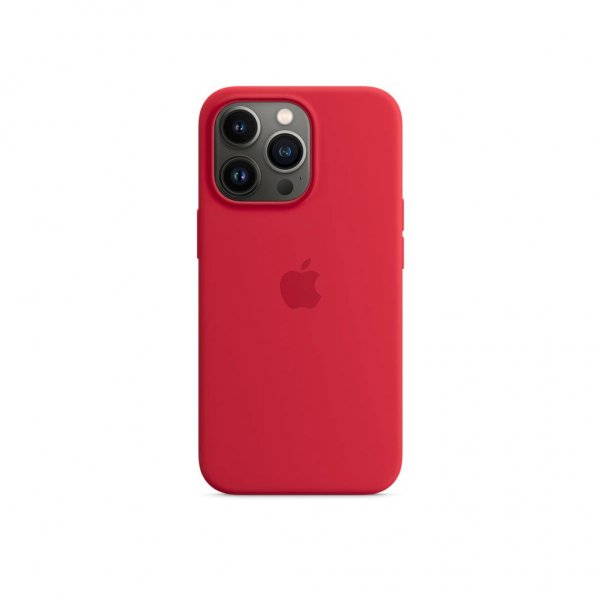 Apple Original iPhone 13 Pro Skal Silicone Case MagSafe Rød