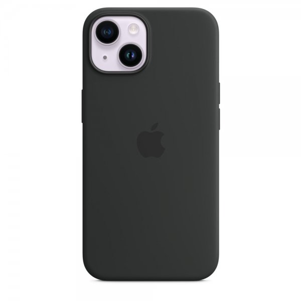 Apple Original iPhone 14 Plus Cover Silicone Case MagSafe Midnatt
