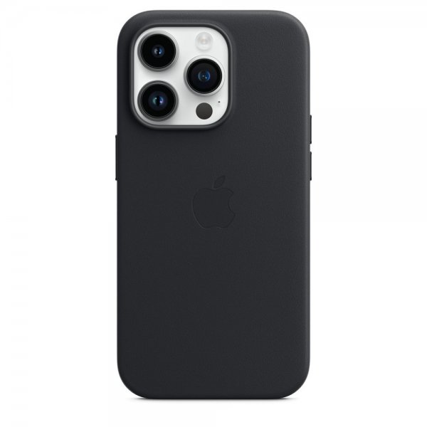 Apple Original iPhone 14 Pro Max Cover Leather Case MagSafe Midnatt