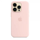 Apple Original iPhone 14 Pro Max Cover Silikone Case MagSafe Kridtrose