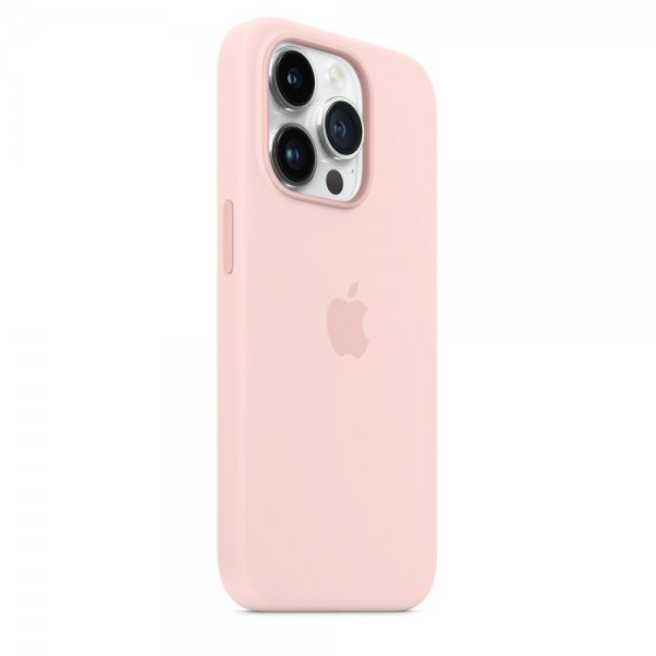 Apple Original iPhone 14 Pro Max Cover Silikone Case MagSafe Kridtrose