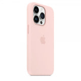 Apple Original iPhone 14 Pro Max Cover Silikone Case MagSafe Kridtrose