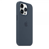 Apple Original iPhone 14 Pro Max Cover Silicone Case MagSafe Storm Blue