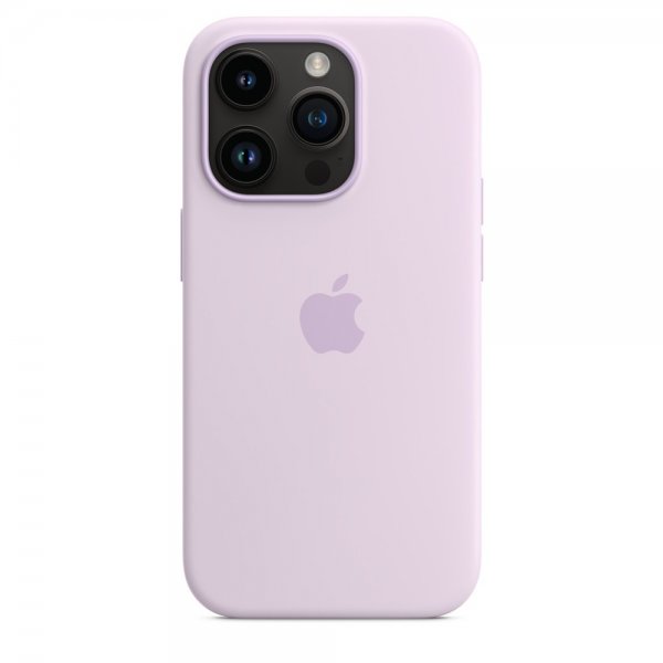 Apple Original iPhone 14 Pro Max Cover Silicone Case MagSafe Lilac