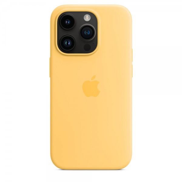 Apple Original iPhone 14 Pro Cover Silikonecover MagSafe Solskin