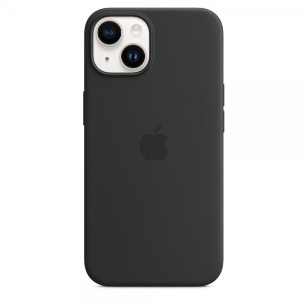 Apple Original iPhone 14 Cover Silicone Case MagSafe Midnatt