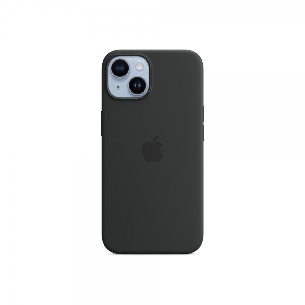 Apple Original iPhone 14 Cover Silicone Case MagSafe Midnight