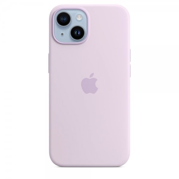 Apple Original iPhone 14 Cover Silikone Cover MagSafe Lilla
