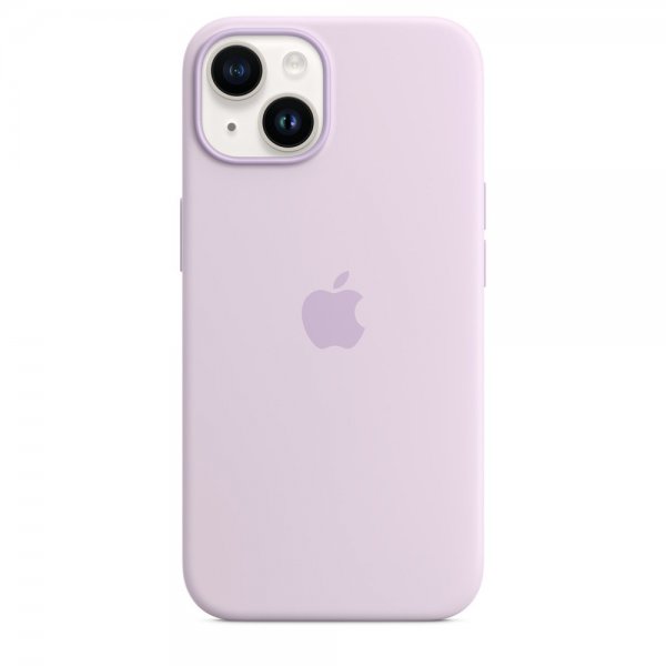 Apple Original iPhone 14 Cover Silikone Cover MagSafe Lilla