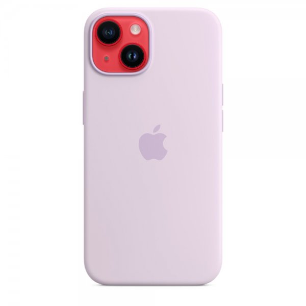 Apple Original iPhone 14 Cover Silikone Cover MagSafe Lilla