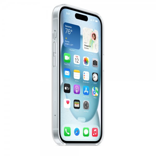 Apple Original iPhone 15 Plus Cover Klar MagSafe Klar