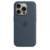 Apple Original iPhone 15 Pro Max Cover Silikone MagSafe Stormblå