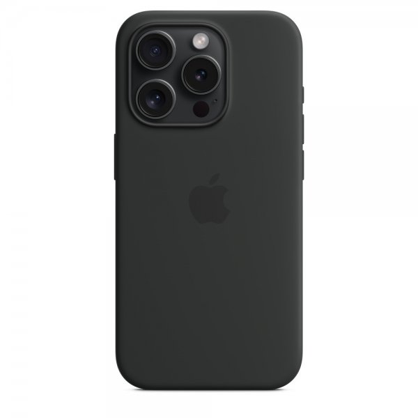 Apple Original iPhone 15 Pro Max Cover Silikone MagSafe Sort