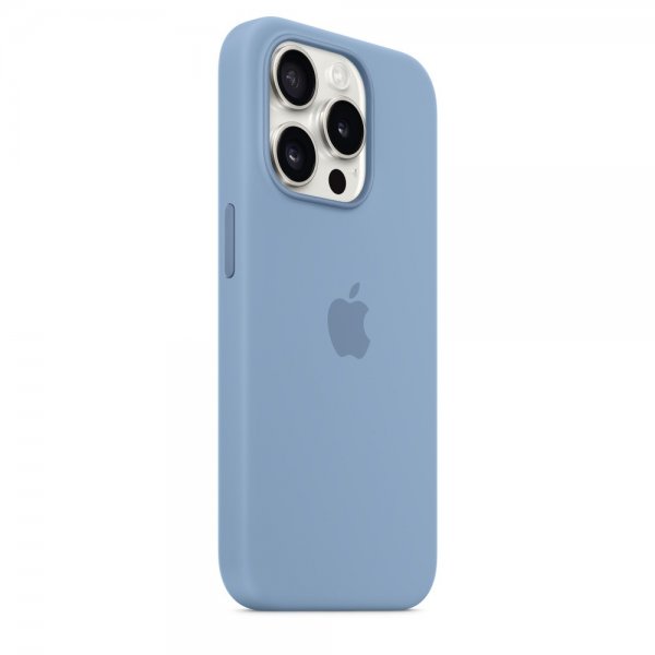 Apple Original iPhone 15 Pro Max Cover Silikone MagSafe Vinterblå