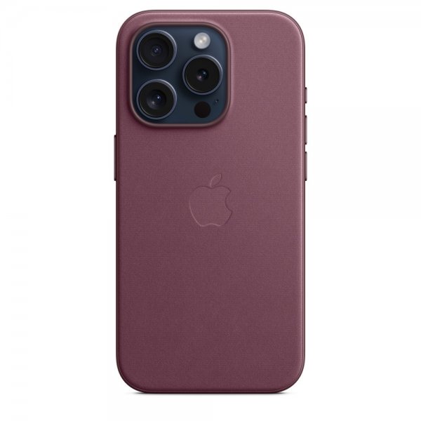 Apple Original iPhone 15 Pro Cover FineWoven MagSafe Mulberry