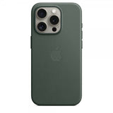 Apple Original iPhone 15 Pro Cover FineWoven MagSafe Vintergrøn